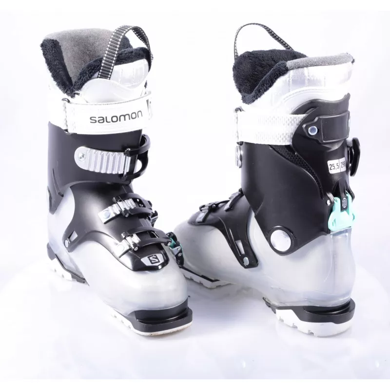 women's ski boots SALOMON QUEST ACCESS R70 W TRANS/black, SKI/WALK, Ratchet buckle, micro, macro ( TOP condition )