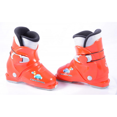 children's/junior ski boots ROSSIGNOL R18 car, RED ( TOP condition )