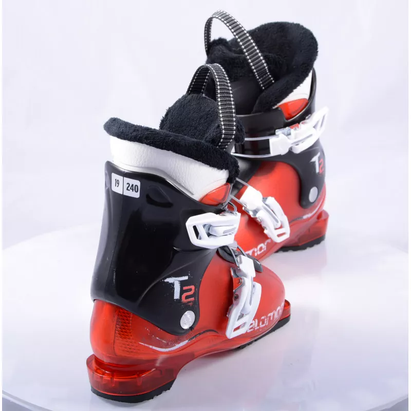 chaussures ski enfant/junior SALOMON T2, RED/black
