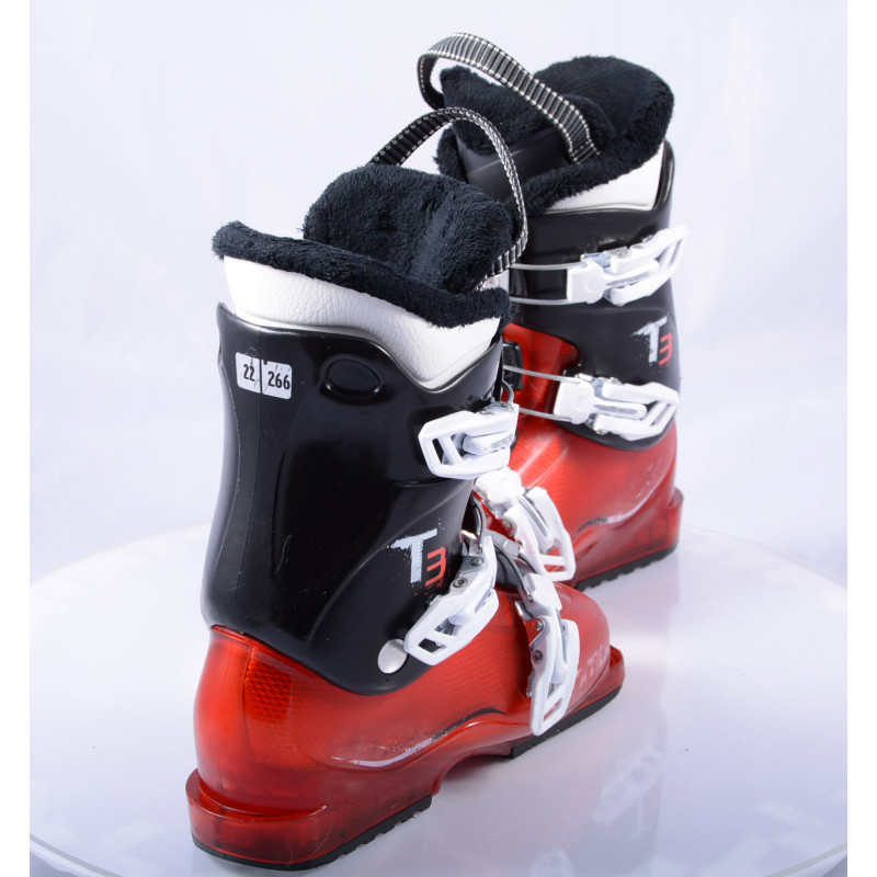 children's/junior ski boots SALOMON T3, RED/black