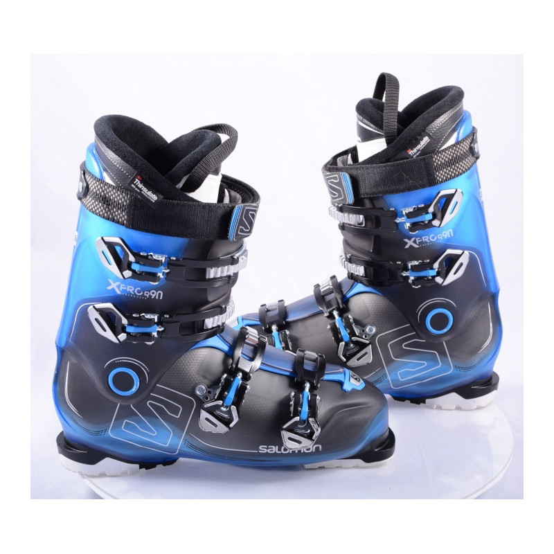 skischoenen SALOMON X PRO R90 BLACK/blue, energyzer 90, oversized pivot, my custom fit 3D, THINSULATE