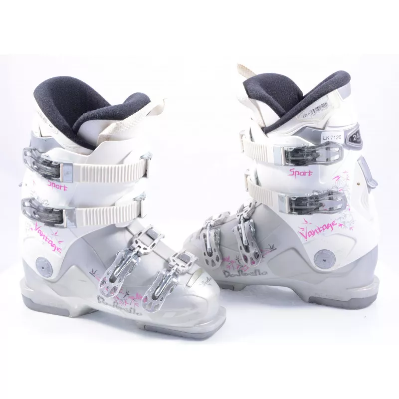 chaussures ski femme DALBELLO VANTAGE SPORT white/pink, SKI/WALK, Ratchet buckle
