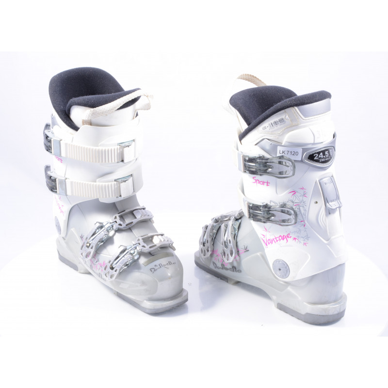 women's ski boots DALBELLO VANTAGE SPORT white/pink, SKI/WALK, Ratchet buckle