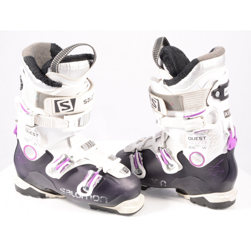 scarponi sci donna SALOMON QUEST ACCESS R70 W purple/white, SKI/WALK, Ratchet buckle, micro, macro
