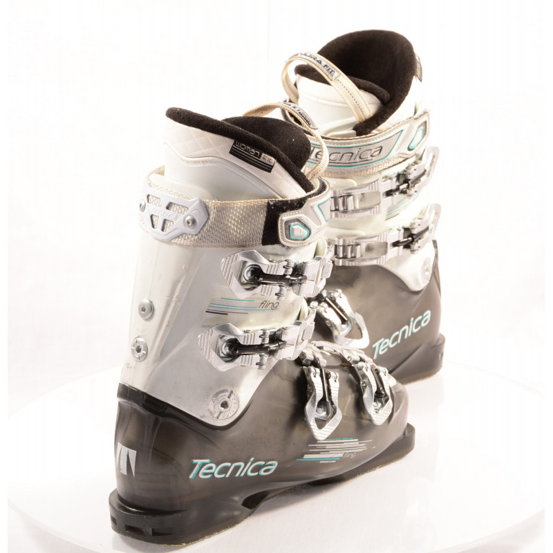 women's ski boots TECNICA FLING transp/white, QUADRA tech, ULTRA fit, WOMAN fit, canting, QUICK instep