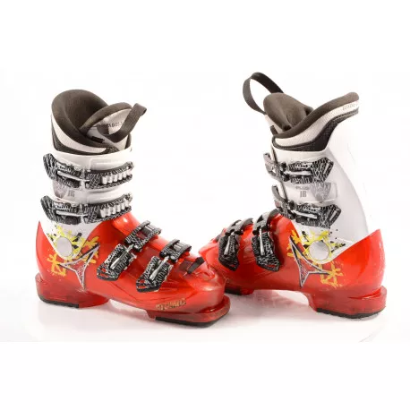 children's/junior ski boots ATOMIC HAWX PLUS JR 4, RED/white, macro