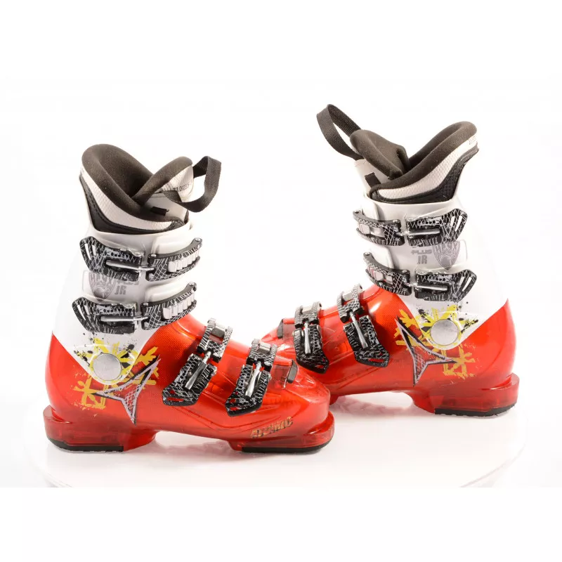 chaussures ski enfant/junior ATOMIC HAWX PLUS JR 4, RED/white, macro