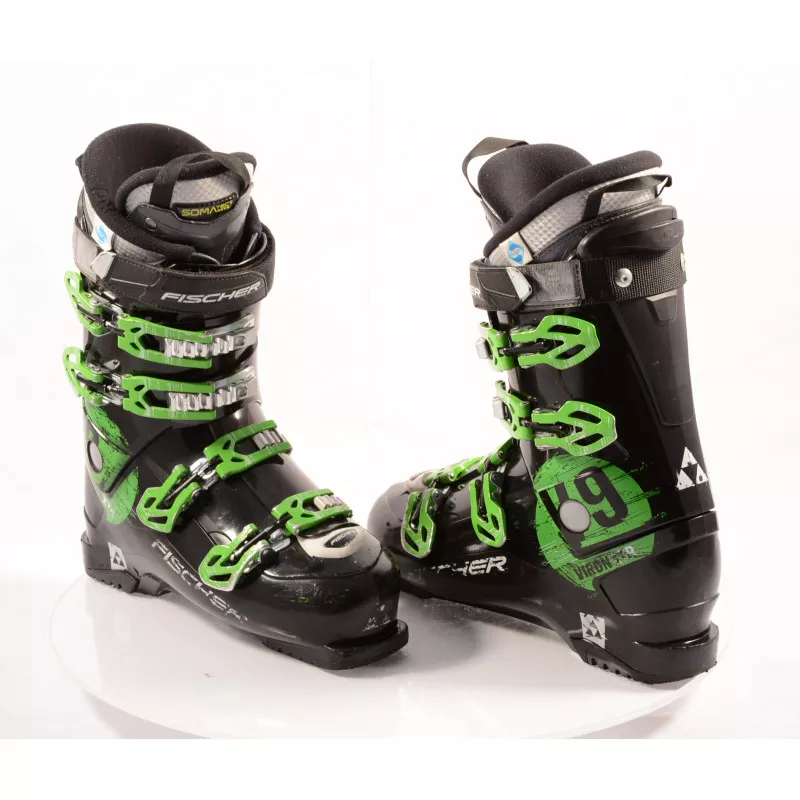 botas esquí FISCHER VIRON V9 XTR, SOMATEC, SANITIZED, BLACK/green, micro, macro
