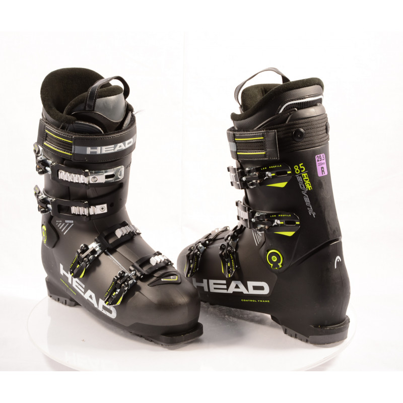 chaussures ski HEAD ADVANT EDGE 85, 2019, BLACK/yellow, micro, macro, EASY entry, canting ( en PARFAIT état )