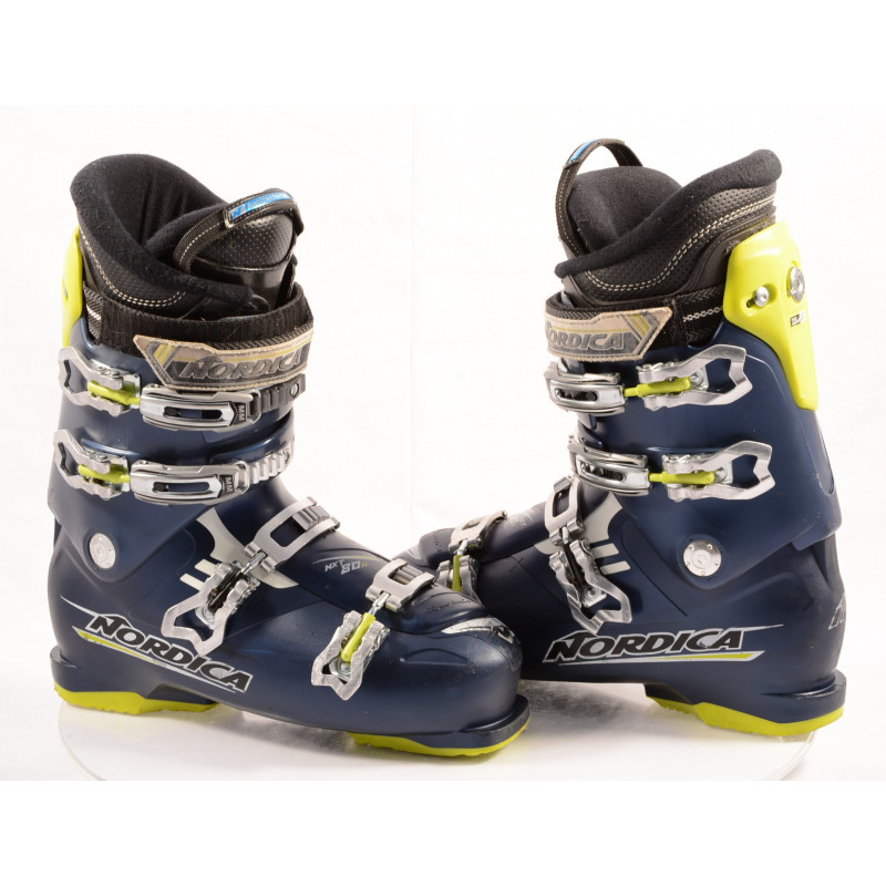 ski boots NORDICA NXT X80 N4, micro, macro, ANTIBACTERIAL, ACP , BLUE/yellow