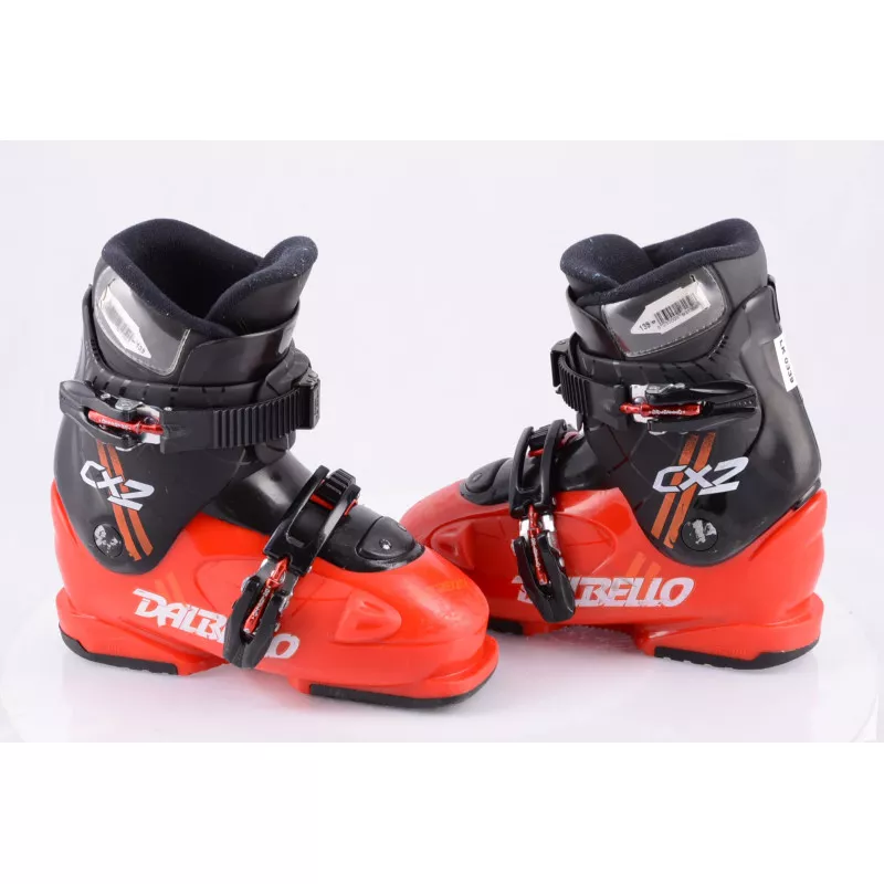 children's/junior ski boots DALBELLO CXR 2, 1 ratchet buckle, RED/black