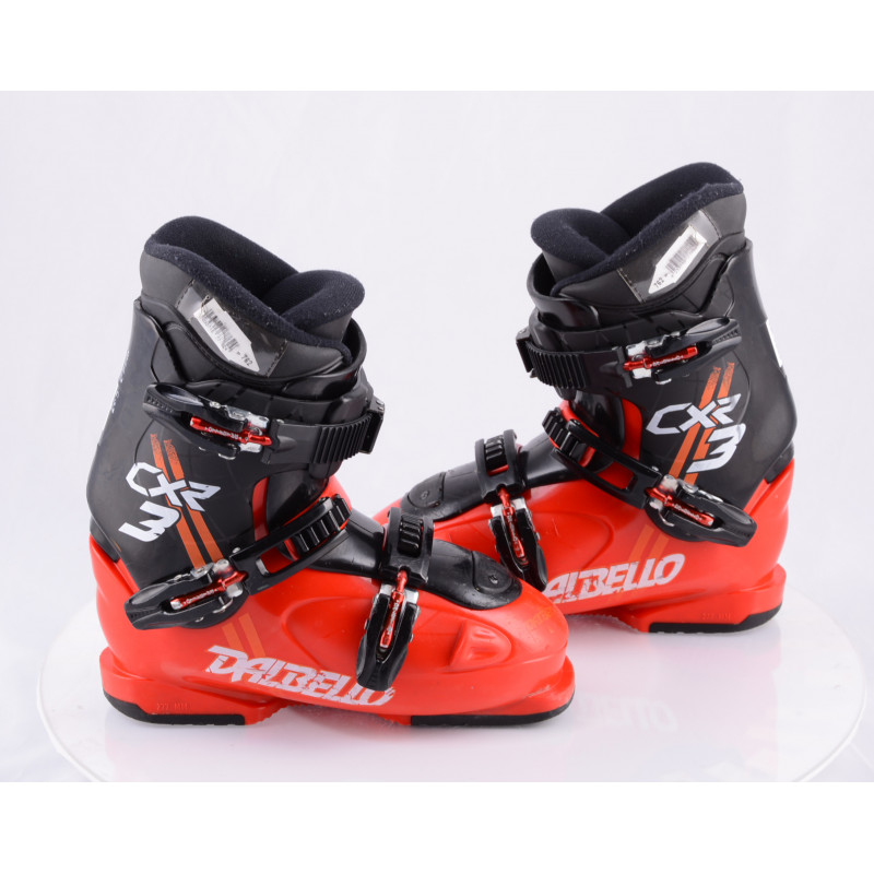 children's/junior ski boots DALBELLO CXR 3, 1 ratchet buckle, RED/black