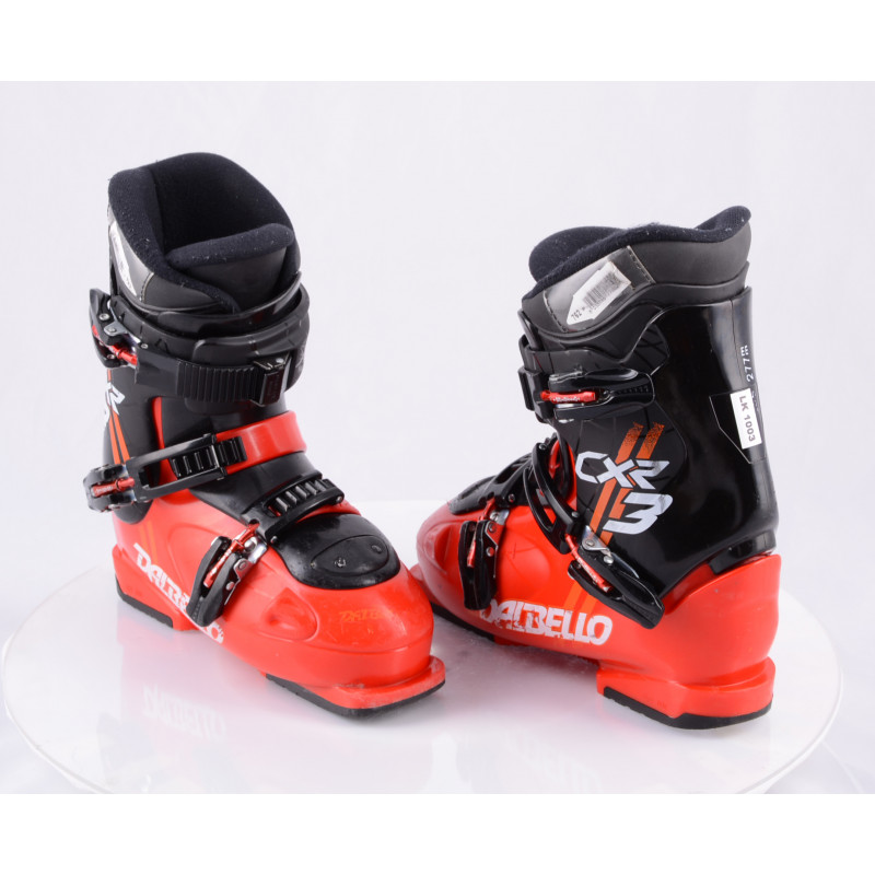 detské/juniorské lyžiarky DALBELLO CXR 3, 1 ratchet buckle, RED/black ( TOP stav )