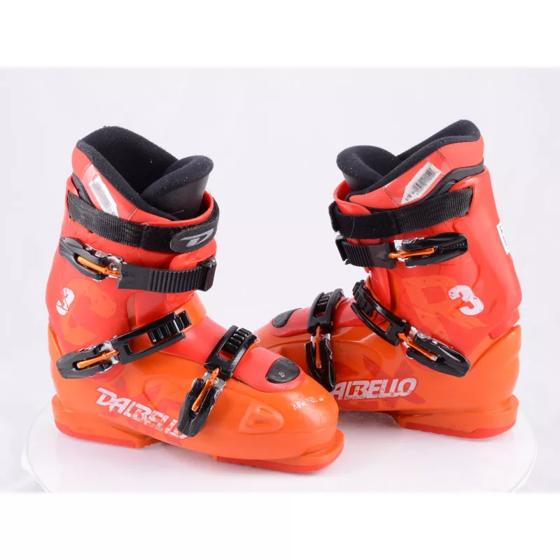 botas esquí niños DALBELLO CR 3, 1 ratchet buckle, ORANGE/red ( condición TOP )