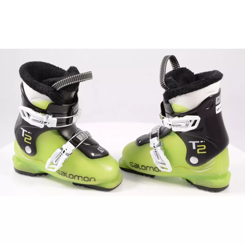 children's/junior ski boots SALOMON T2, GREEN/black