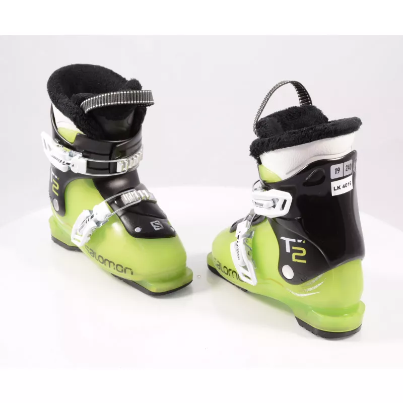 children's/junior ski boots SALOMON T2, GREEN/black
