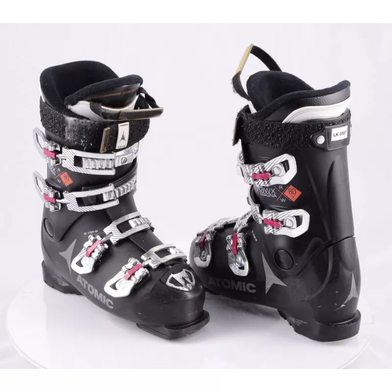 women's ski boots ATOMIC HAWX MAGNA R80 W X, EZ STEP in, micro, macro, BLACK/cykl ( TOP condition )