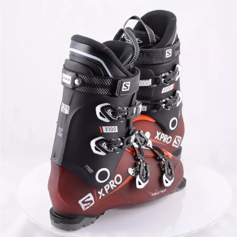 skischoenen SALOMON X PRO R100 2019, DARK red, MY CUSTOM FIT 3D, Oversized pivot, micro, macro