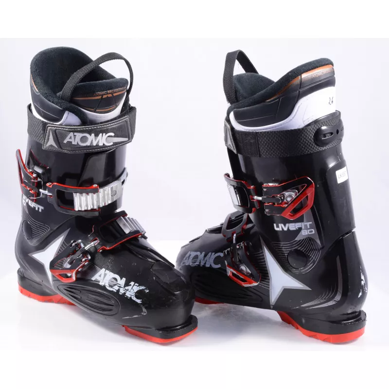 ski boots ATOMIC LIVE FIT 80, navicular pocket, micro, macro, BLACK/red ( TOP condition )