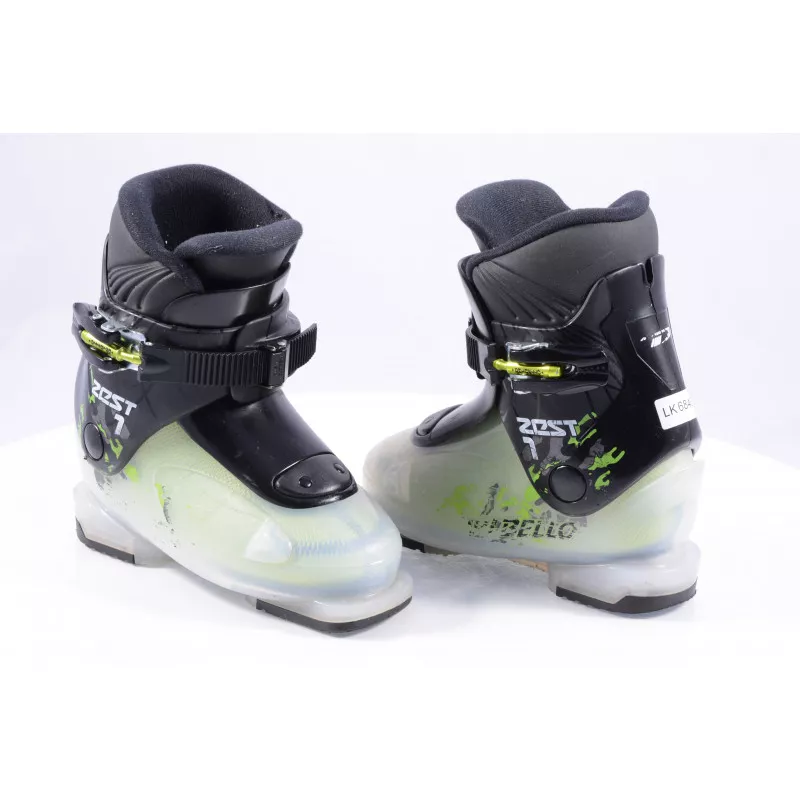 chaussures ski enfant/junior DALBELLO ZEST 1 JR, 2019 ratchet buckle, white/black/lime