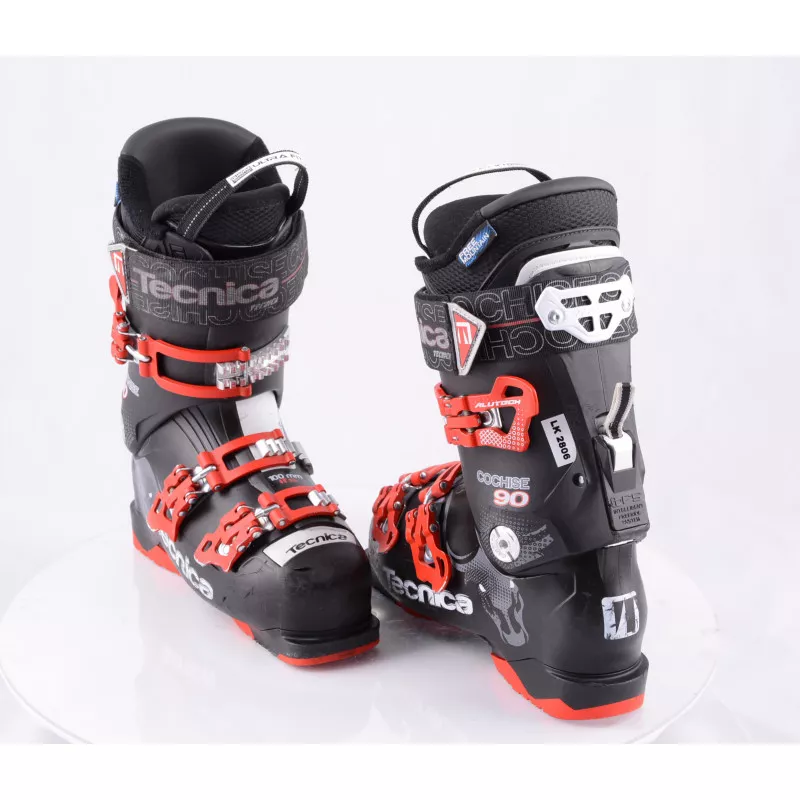skischoenen TECNICA COCHISE 90 black/red, QUADRA ULTRA FIT, QUICK instep MAX, SKI/WALK, micro, macro