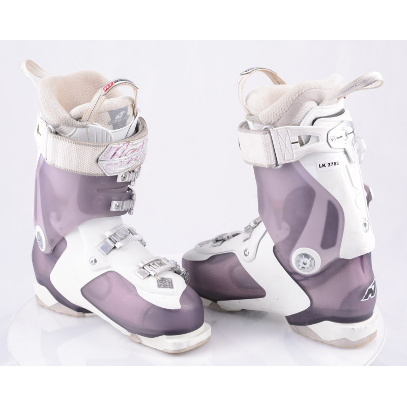 women's ski boots NORDICA BELLE PRO 105, white/purple, COMFORT fit, TCF performance, micro, macro, canting