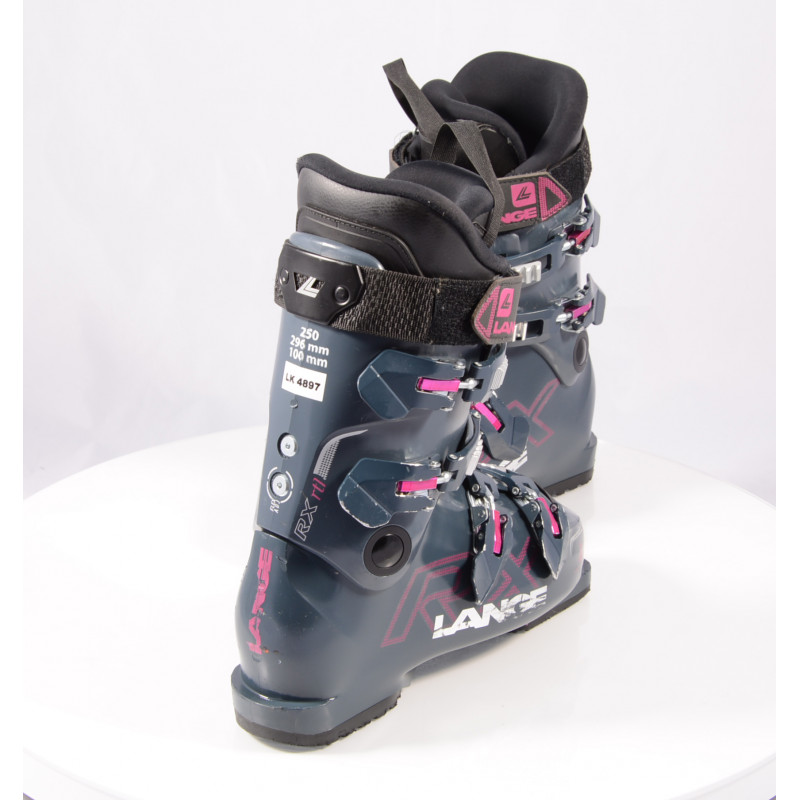 women's ski boots LANGE RX 80 RTL W 2019, BLACK/pink, Flex adj., micro, macro