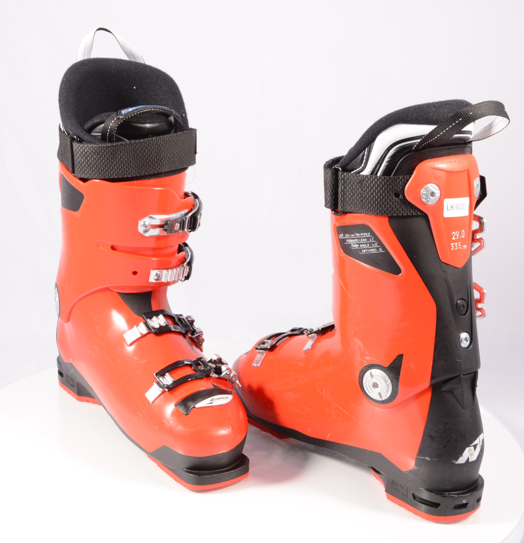 ski boots NORDICA SPORTMACHINE 100 R, RED/black, ANTIBACTERIAL