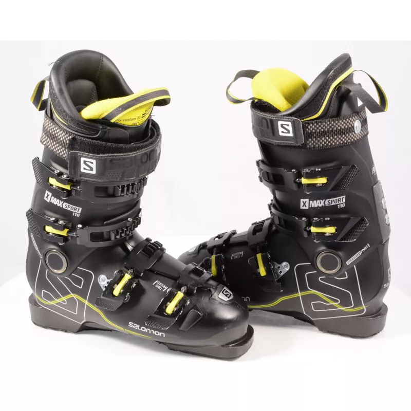 ski boots SALOMON X MAX 110 SPORT 2019, My custom fit 3D, Pro liner, Custom shell, Oversized pivot ( TOP condition )