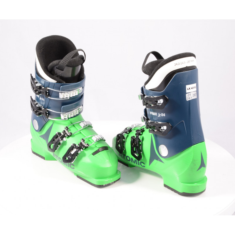 detské/juniorské lyžiarky ATOMIC HAWX JR R4 2020 GREEN/blue, THINSULATE insulation, macro