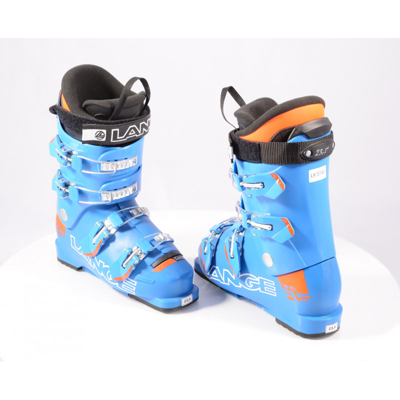 new children's/junior ski boots LANGE RS 65 RACE Blue/orange ( NEW )