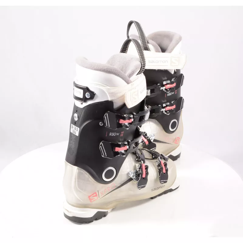 women's ski boots SALOMON X PRO R80 W WIDE 2020, Oversized pivot, Calf adjuster, micro, macro