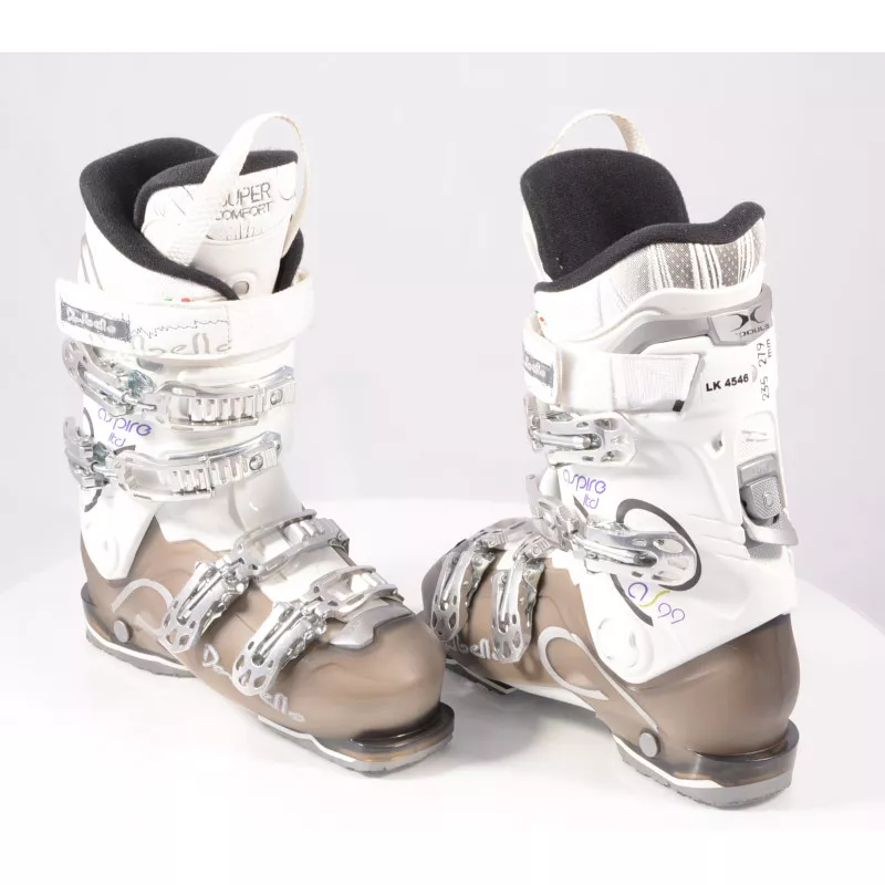 chaussures ski femme DALBELLO ASPIRE 99 LTD, super comfort, SKI/WALK, X-module, white/grey, ( Utilisé UNE FOIS )