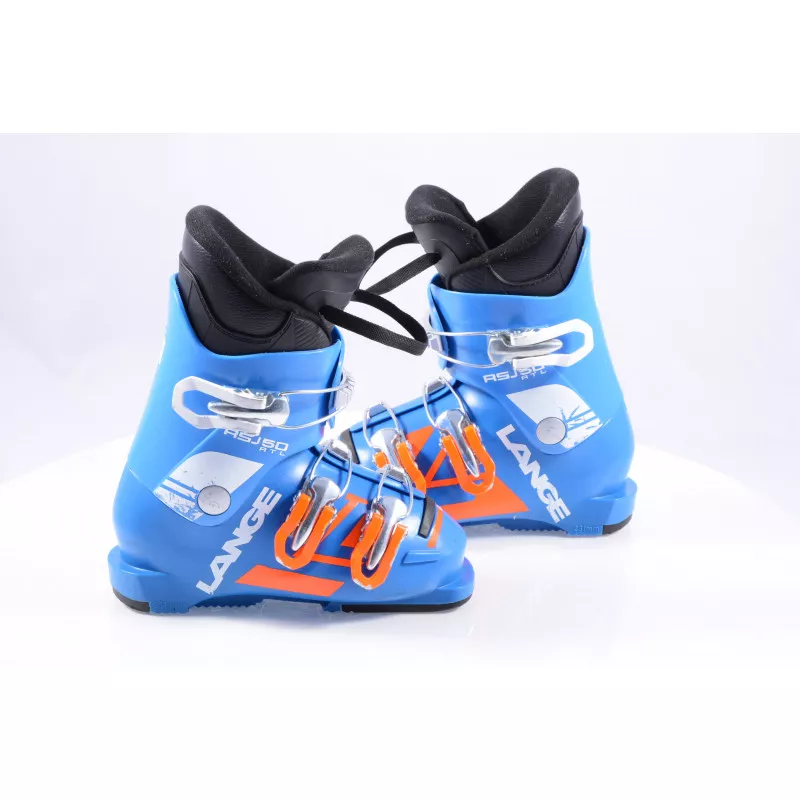 children's/junior ski boots LANGE RSJ 50, 2019, Blue/orange ( TOP condition )