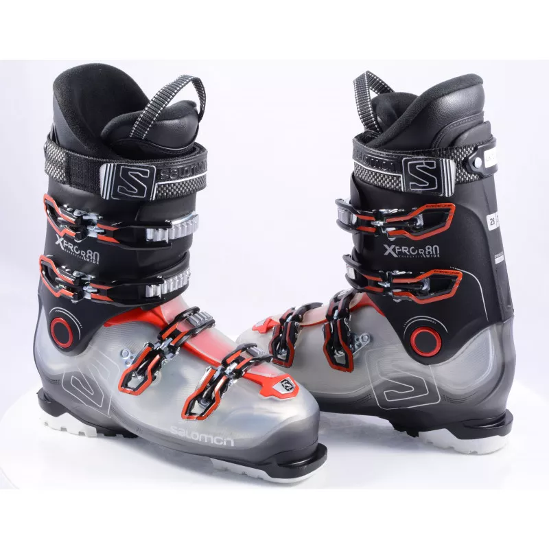 chaussures ski SALOMON X PRO R80 WIDE energyzer, oversized pivot, 3D buckle, micro, macro ( en PARFAIT état )