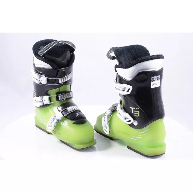 children's/junior ski boots SALOMON T3, GREEN/black