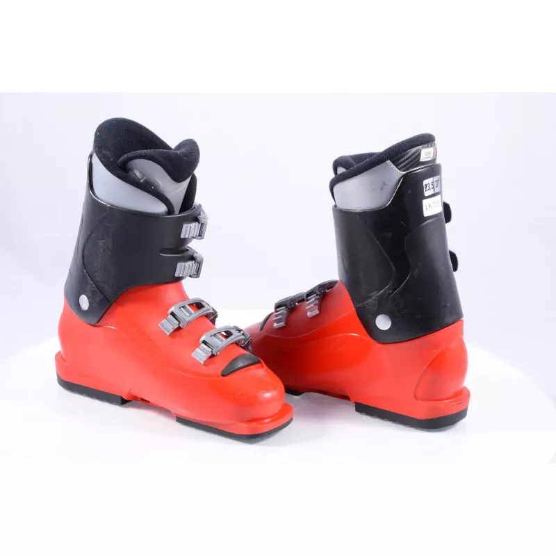botas esquí niños SALOMON SPK 60, RED/black ( condición TOP )