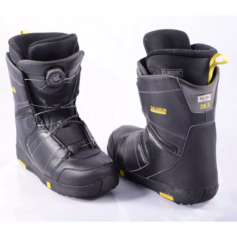 boots snowboard SALOMON FACTION BOA, BOA technology, BLACK/yellow