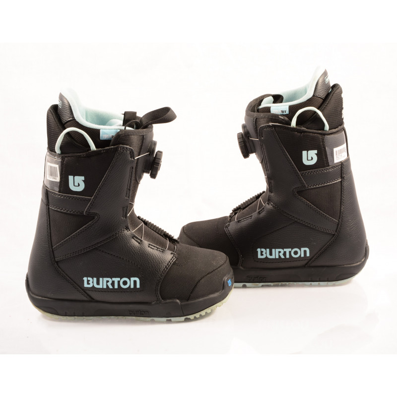 snowboard schoenen BURTON WOMENS PROGRESSION BOA MOTO, IMPRINT 1, BLACK/blue