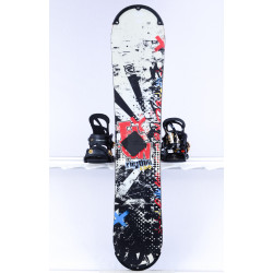 deska snowboardowa FLOW RHYTHM, Black/white/red, WOODCORE, sidewall, HYBRID/rocker