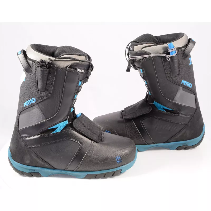 snowboard cipő NITRO AGENT TLS 2020, BLACK/blue ( ÚJSZERŰ )