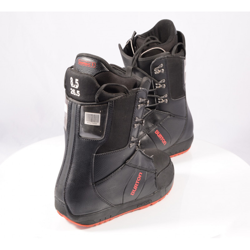 chaussures snowboard BURTON MENS PROGRESSION IMPRINT 1, BLACK/red ( en PARFAIT état )