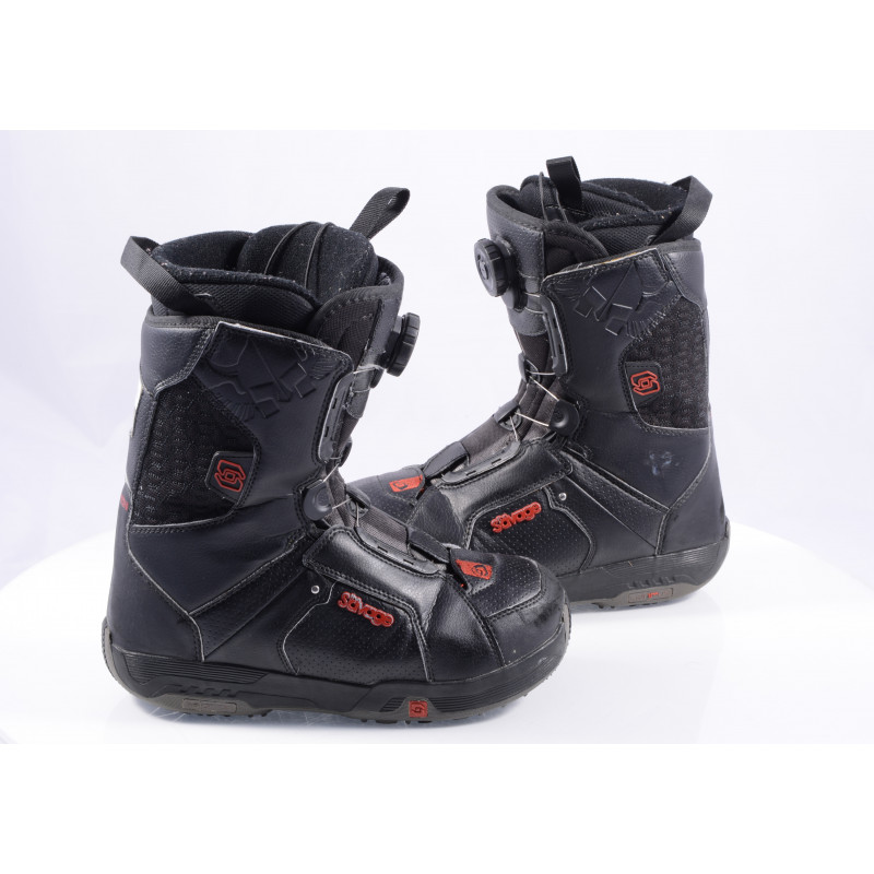boots snowboard SALOMON SAVAGE RTL black/red, BOA technology