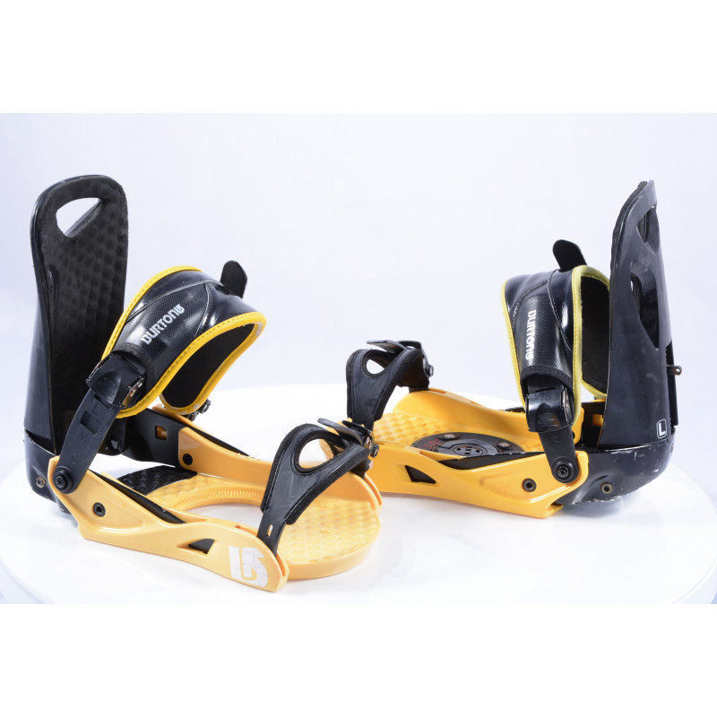 snowboard binding BURTON PROGRESSION, black/yellow, size L/XL