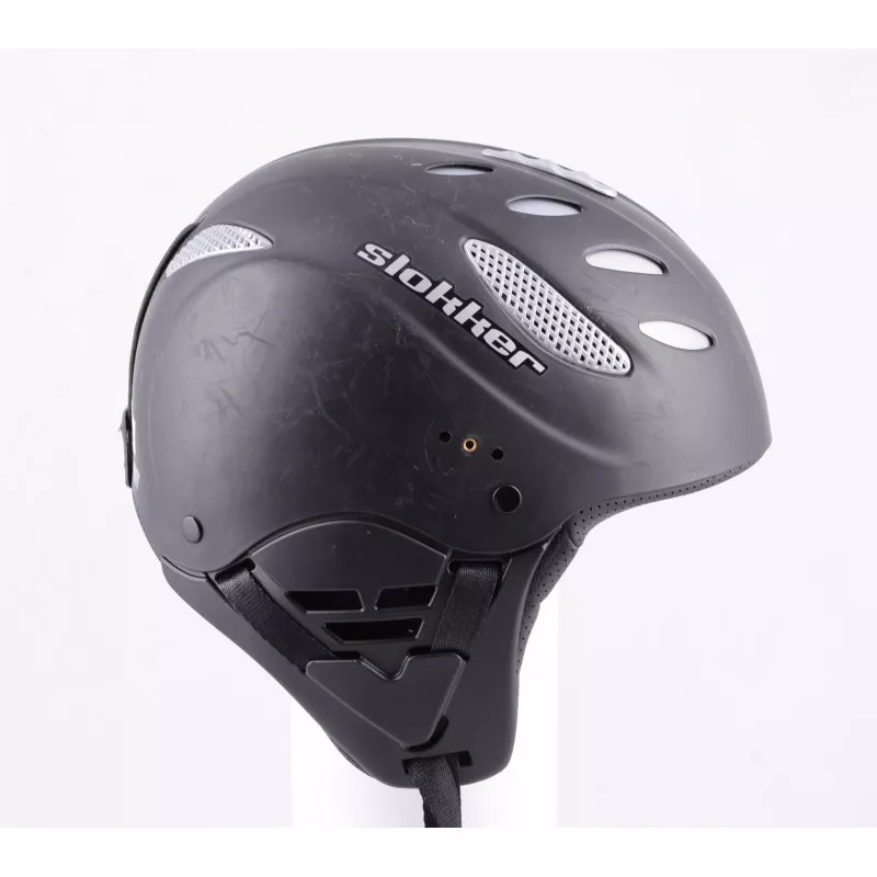 lyžiarska/snowboardová helma SLOKKER by MANGO, BLACK, made in ITA, air vent
