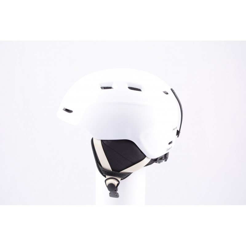 lyžiarska/snowboardová helma SMITH ZOOM JR. white, air vent, nastaviteľná ( ako NOVÁ )