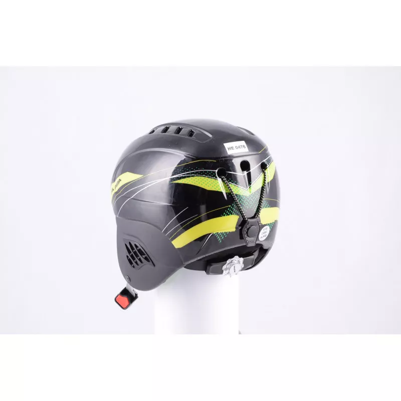 lyžařská/snowboardová helma ALPINA CARAT black/yellow, air vent, nastavitelná