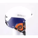 casco de esquí/snowboard BRIKO SNOWY 2019, white/blue, ajustable