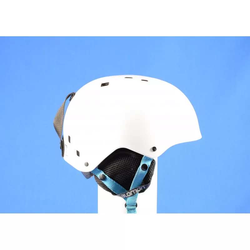 ski/snowboard helmet SALOMON JIB, WHITE/blue, adjustable ( TOP condition )