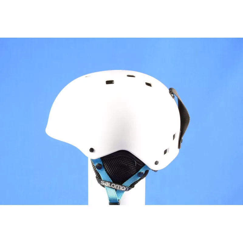 lyžiarska/snowboardová helma SALOMON JIB, WHITE/blue, nastaviteľná